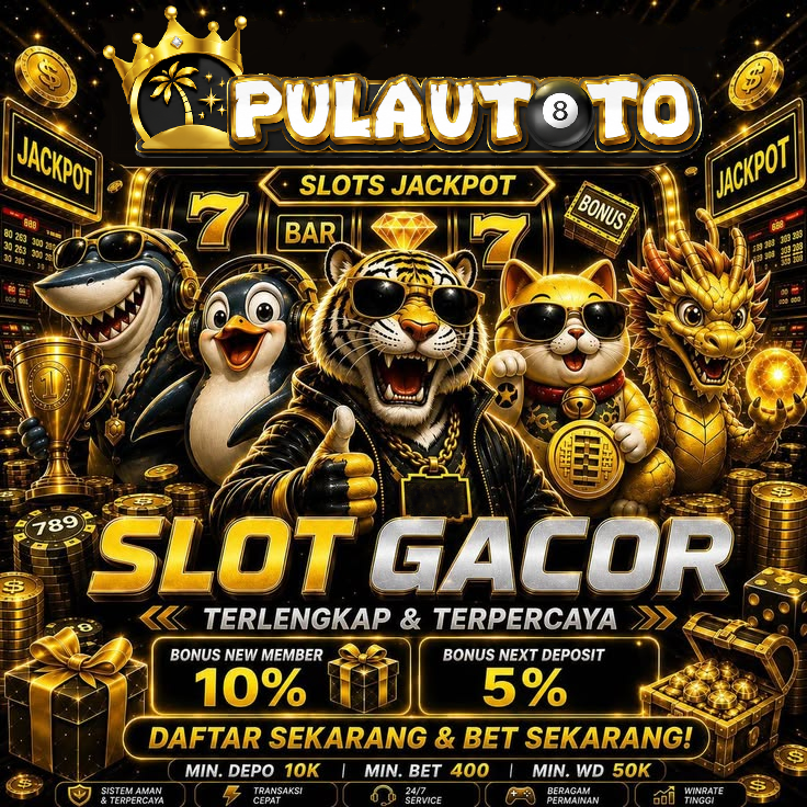 PULAUTOTO x Aneka Web dengan konsep Chrome Jackpot Circuit